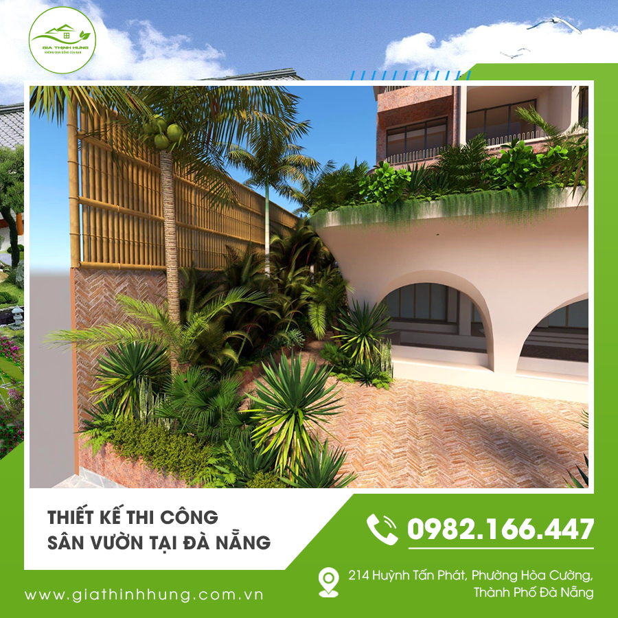 Không gian xanh trong thiết kế thi công sân vườn tại Đà Nẵng Không gian xanh trong thiết kế thi công sân vườn tại Đà Nẵng